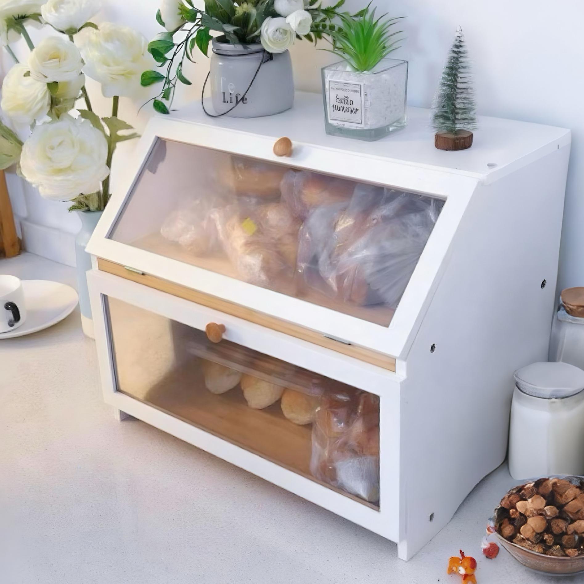 Kitchen Baking Tray Organizer - HOMEKOKO Çift Katmanlı Mutfak Tezgahı Ekmek