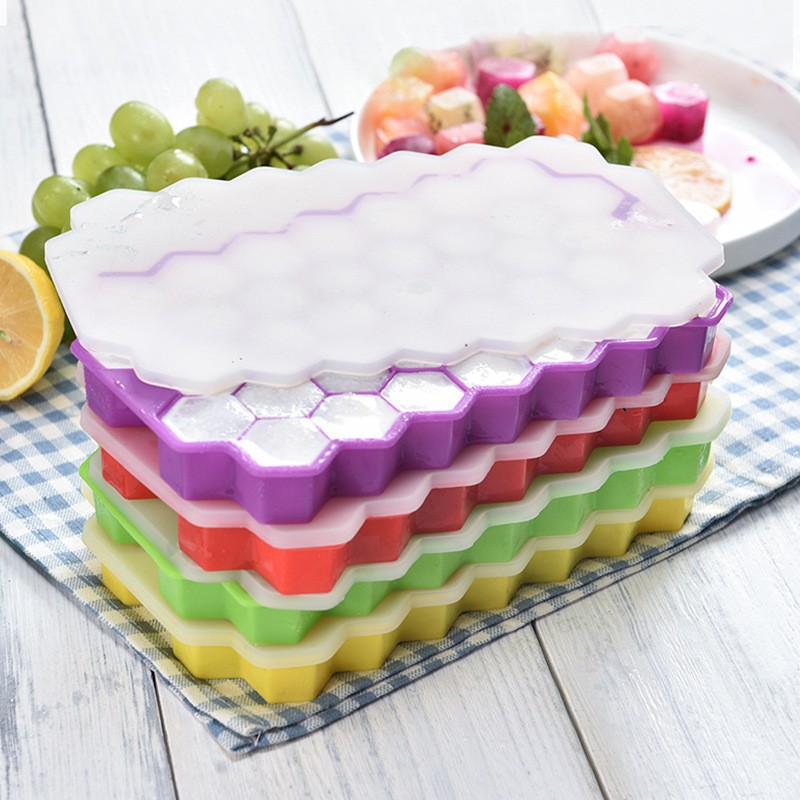 Kitchen Baking Tray Organizer - 37 izgaralar silikon buz ızgara topu