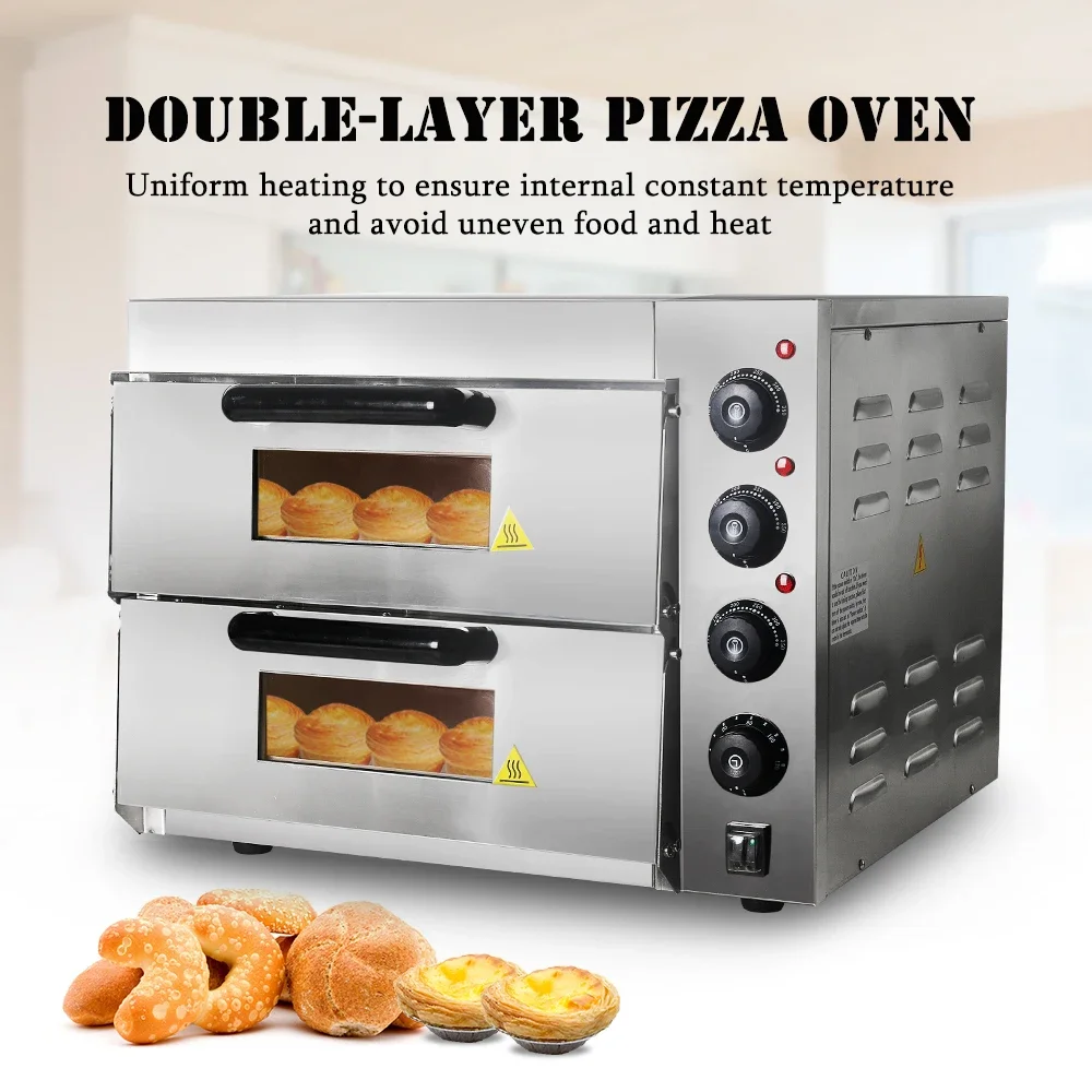 Commercial Kitchen Baking Oven - HomeWise Ticari Çift Katmanlı Fırın Makinesi