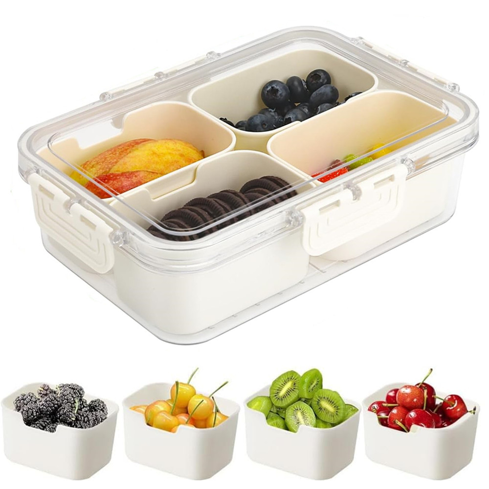Kitchen Baking Tray Organizer - Taşınabilir Gıda Saklama Kutusu, Atıştırmalık Saklama