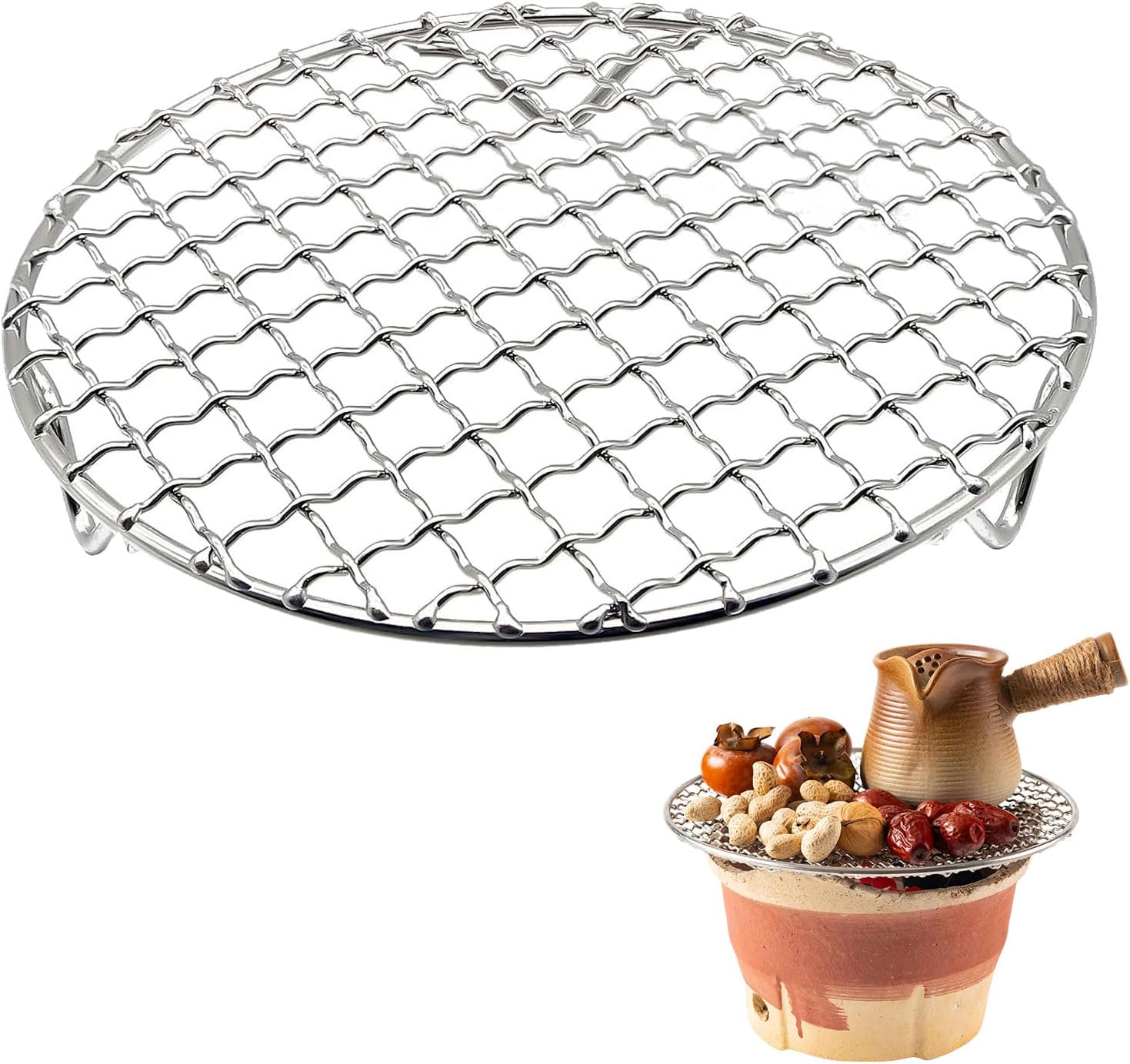 Cooling Rack Wire - 20mm Ayaklı 6 İnç Yuvarlak Soğutma