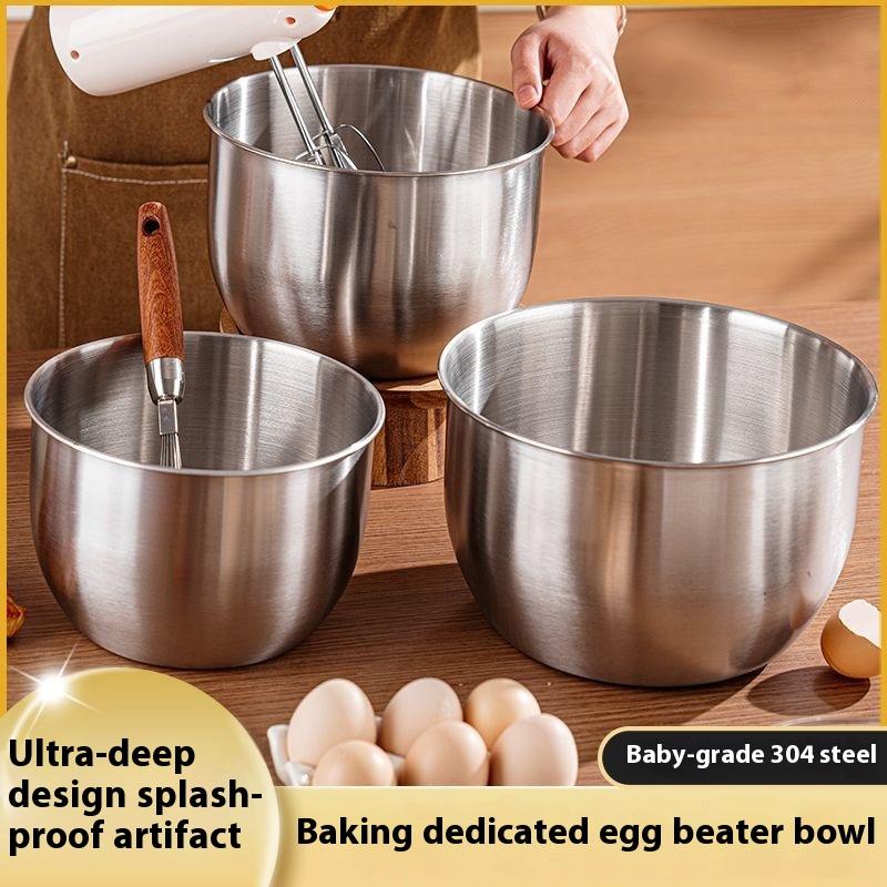 Kitchen Design For Baking - 1 adet paslanmaz çelik karıştırma kabı