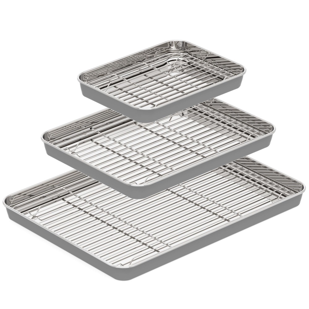Cooling Rack Wire - Tel Raflı Paslanmaz Çelik Fırın Tepsisi,