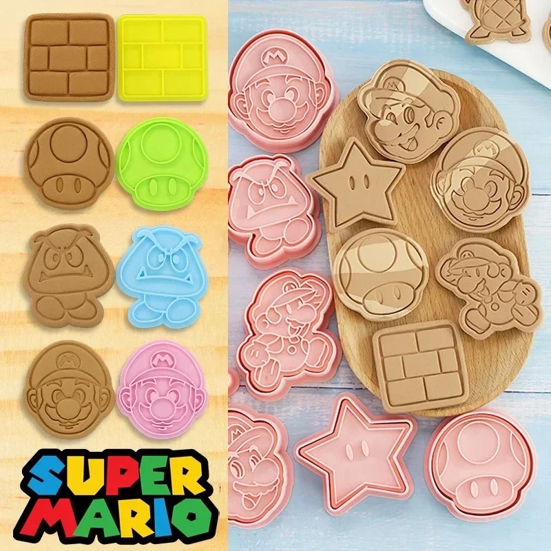 Kitchen Baking Game - Süper Mario Bros kurabiye kesici damga