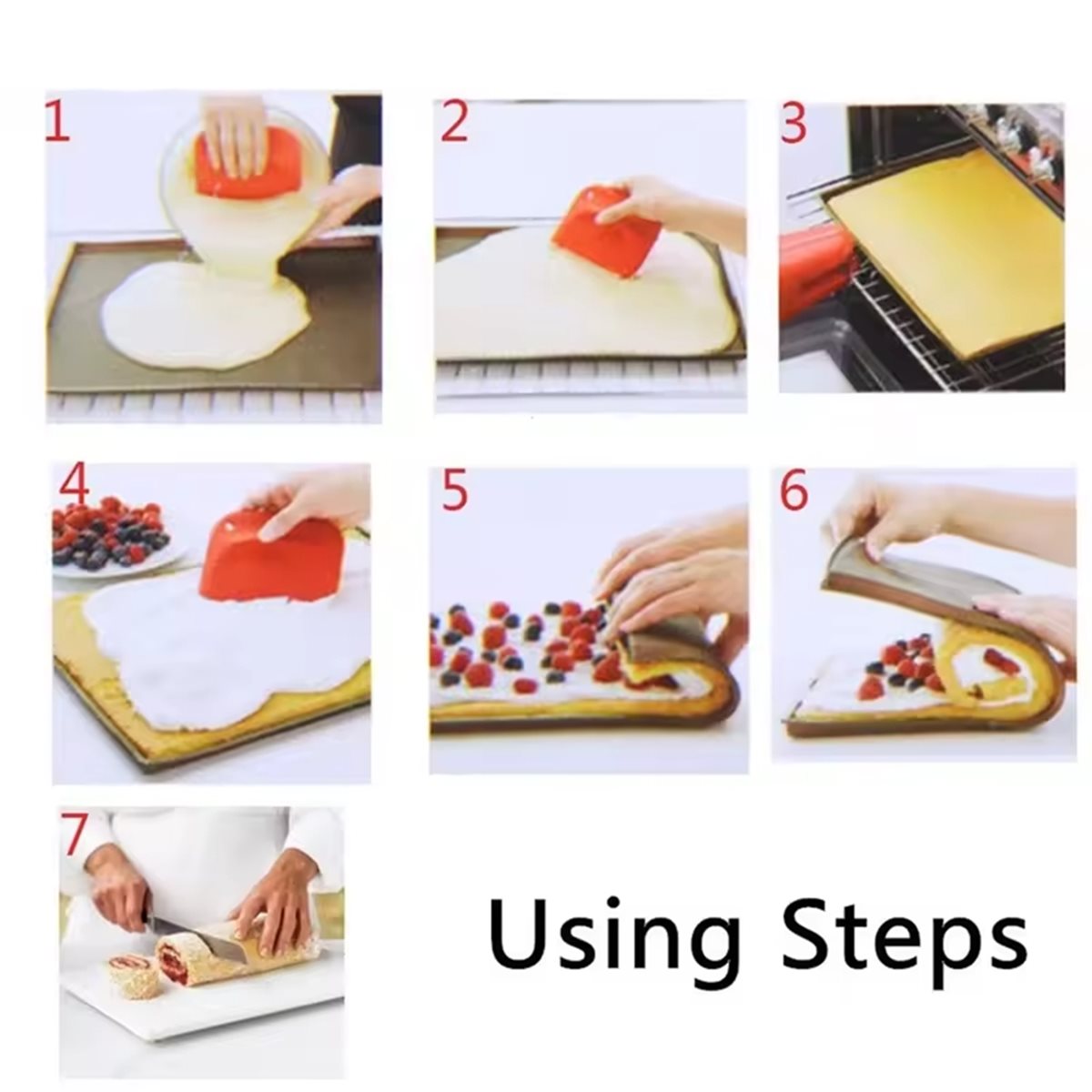 Kitchen Baking Must Haves - 【OLMAKTAN KORUNMAŞ OLMAYANLAR】 3PC Silikon Pişirme