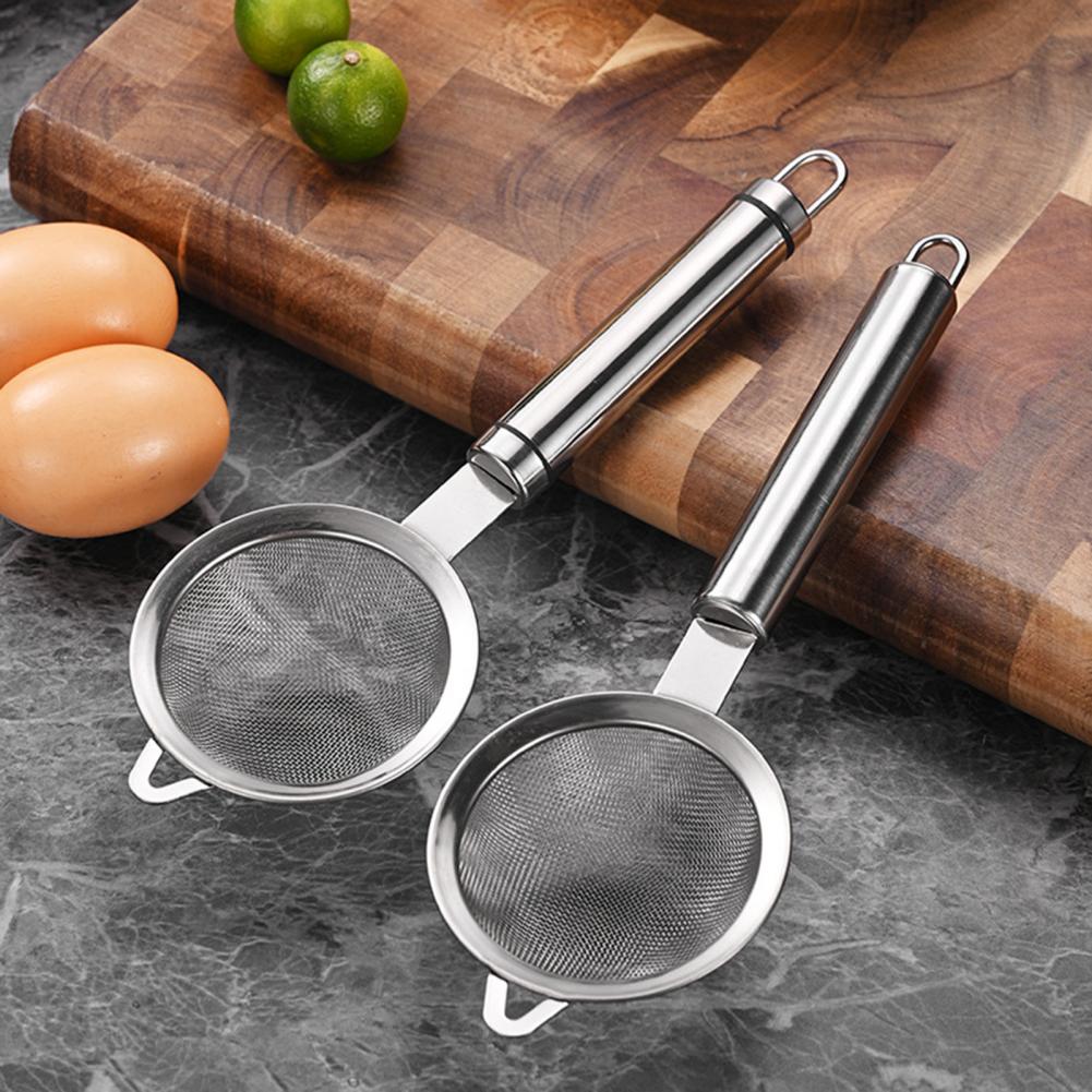 Baking (Kitchen Ingredient) - Paslanmaz Çelik İnce Örgülü Süzgeç, Kaymaz