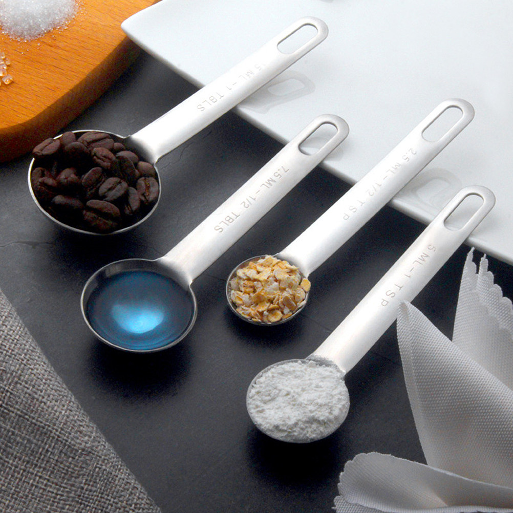 Baking (Kitchen Ingredient) - 1 Set Premium Paslanmaz Çelik Ölçü