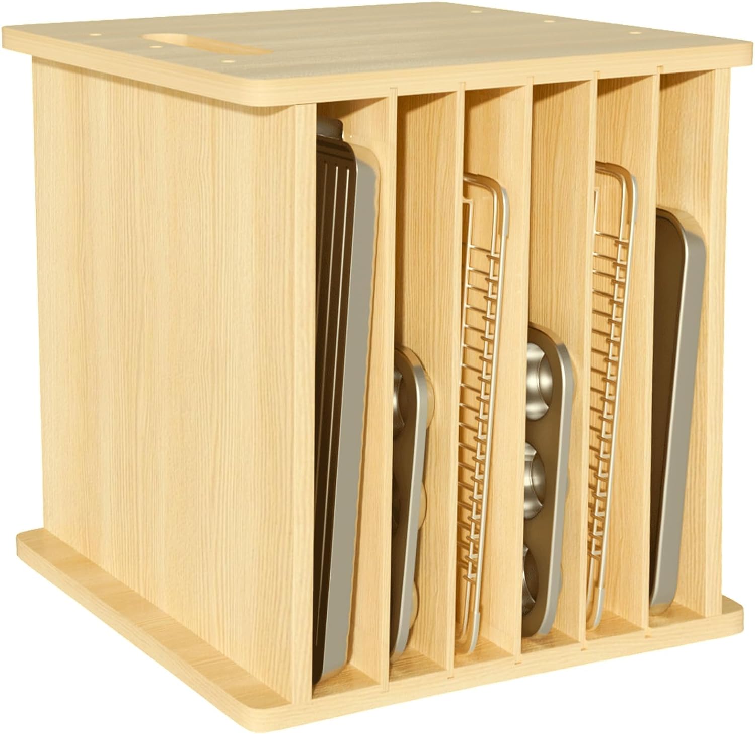 Ahşap Fırın Tepsisi Bölücü Düz - Kitchen Cabinet Baking Sheet Organizer incelemesi ve fiyatı