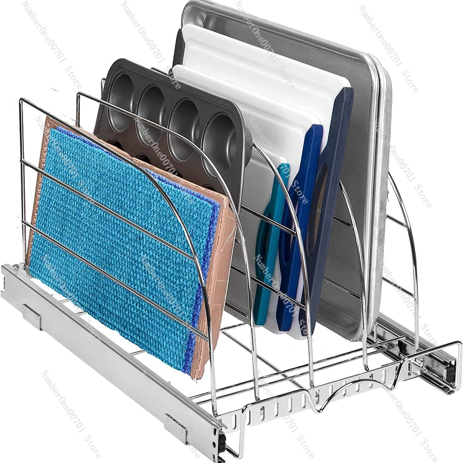 Fırın Tepsileri, Tabaklar, Kes - Kitchen Cabinet Baking Sheet Organizer incelemesi ve fiyatı