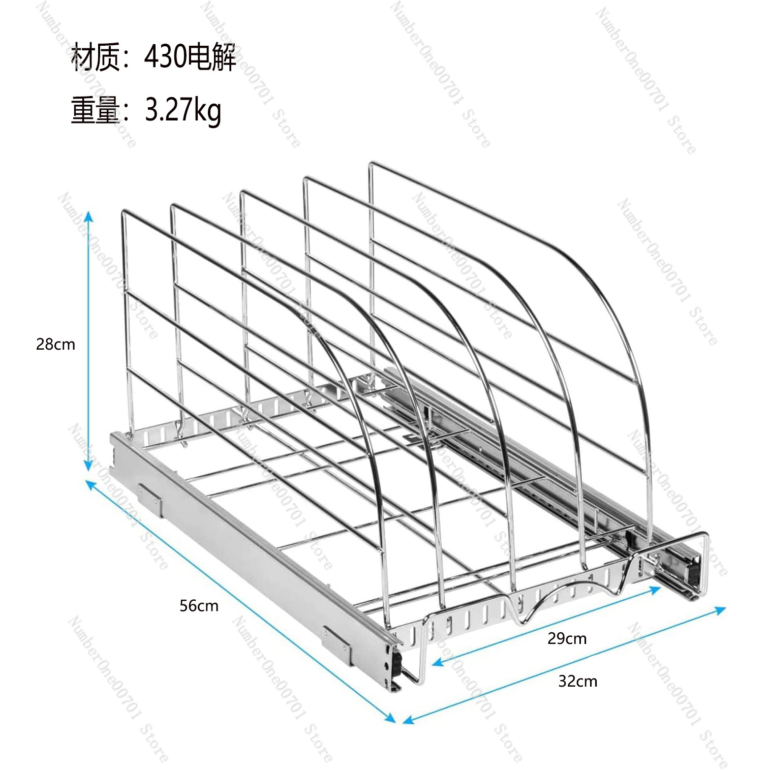 Fırın Tepsileri, Tabaklar, Kes - Kitchen Cabinet Baking Sheet Organizer incelemesi ve fiyatı
