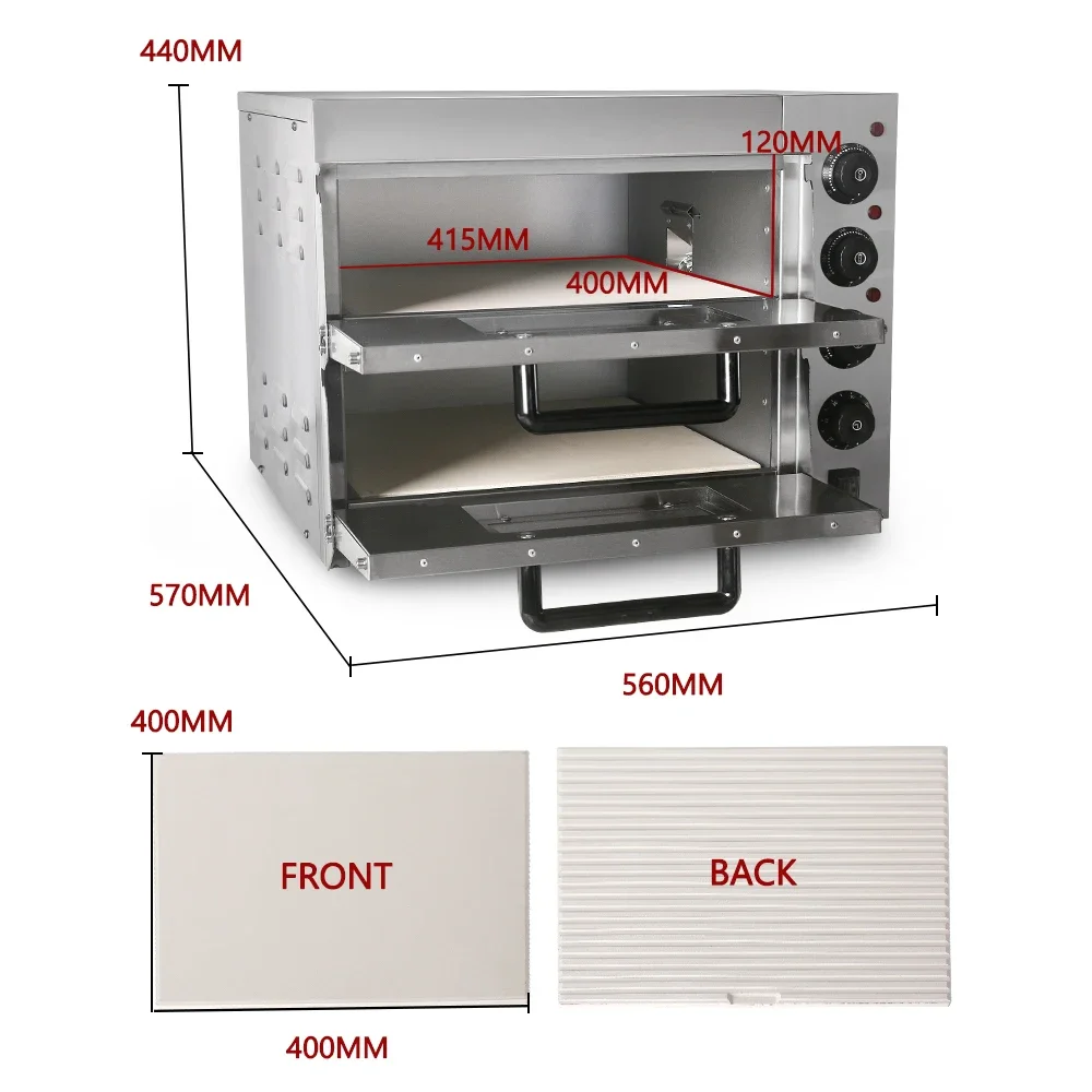 HomeWise Ticari Çift Katmanlı  - Commercial Kitchen Baking Oven incelemesi ve fiyatı