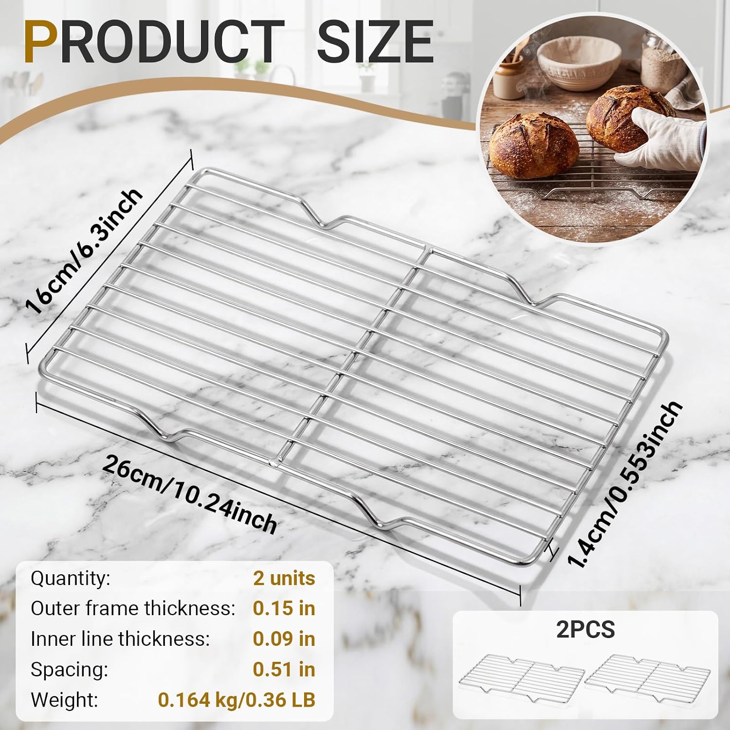2'li Soğutma Rafı, 5L x 10.5W  - Cooling Rack Wire incelemesi ve fiyatı