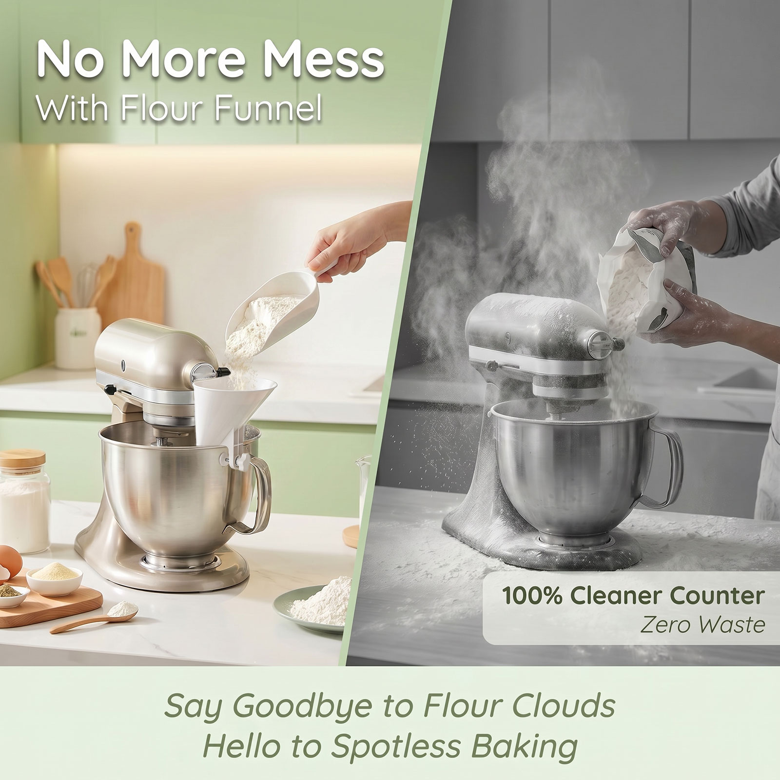 Dökülmeye Karşı Koruyucu Un Hu - Kitchen Baking Mixer incelemesi ve fiyatı