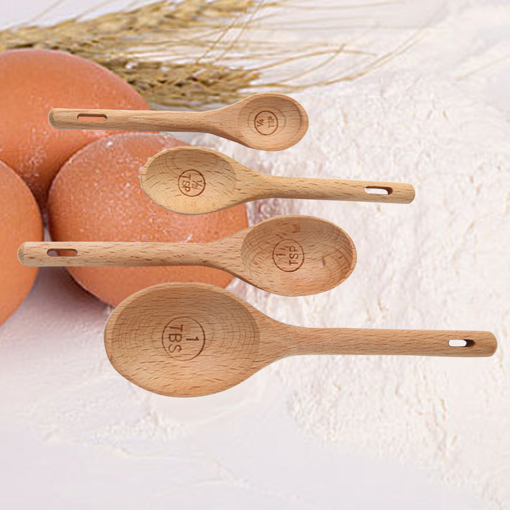 4 adet ahşap ölçüm kaşık seti  - Baking (Kitchen Ingredient) incelemesi ve fiyatı